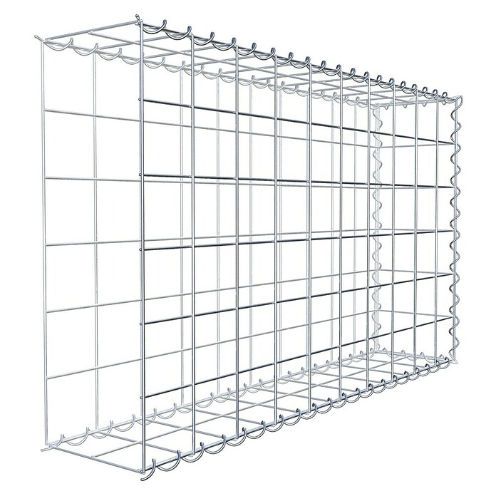 Gabiona Gabione Typ 2 (Zum Anbau in der Länge, 100 x 20 x 60 cm, Stahl, Maschenbreite: 100 mm, Maschenhöhe: 100 mm, Spirale) | BAUHAUS