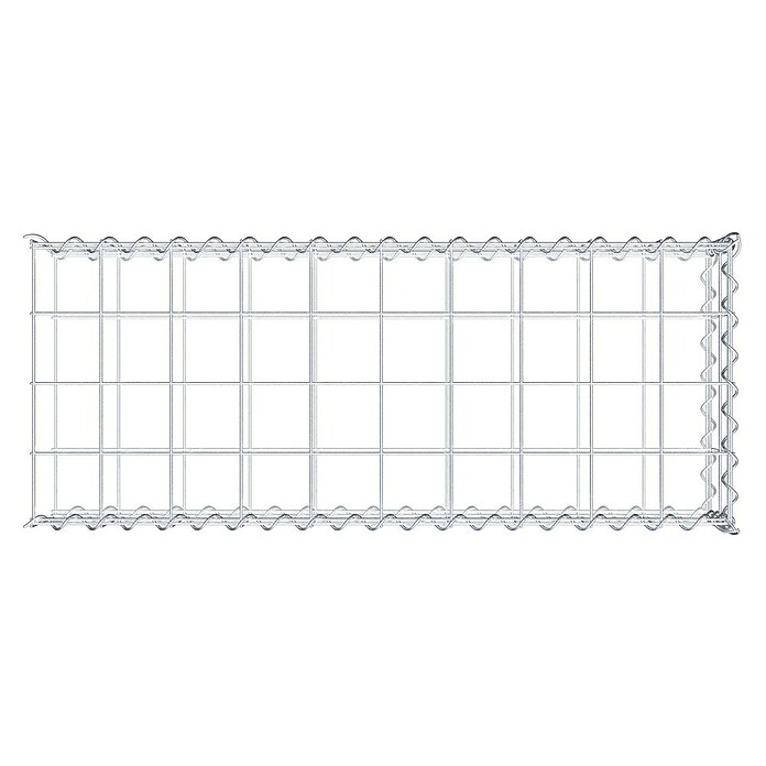 Gabiona Gabione Typ 2 (Zum Anbau in der Länge, 100 x 40 x 20 cm, Stahl, Maschenbreite: 100 mm, Maschenhöhe: 100 mm, Spirale) | BAUHAUS