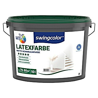 swingcolor Mix Latexfarbe zum Mischen lassen (Basismischfarbe 2, Matt, 10 l, Konservierungsmittelfrei)