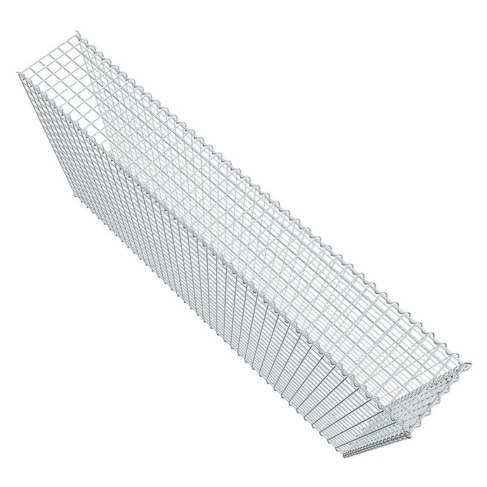 Gabiona Gabione Typ 2 (Zum Anbau in der Länge, 200 x 30 x 100 cm, Stahl, Maschenbreite: 50 mm, Maschenhöhe: 50 mm, Spirale) | BAUHAUS