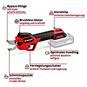 Einhell Professional Akku-Astschere GP-LS 18/28 Li BL-Solo (Akkuspannung: 18 V, Max. Aststärke: 28 mm, Anzahl Akkus: Ohne Akku) | BAUHAUS