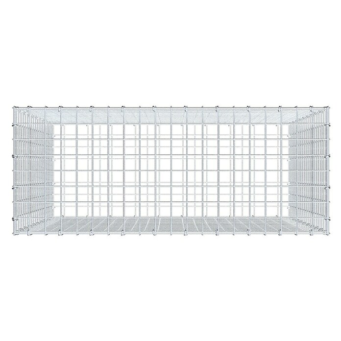 Gabiona Gabione (100 x 40 x 100 cm, Stahl, Maschenbreite: 50 mm, Maschenhöhe: 50 mm, C-Ring) | BAUHAUS