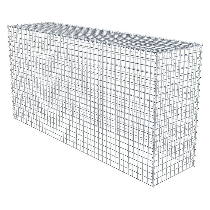 Gabiona Gabione Typ 3 (Zum Anbau in der Höhe, 200 x 50 x 100 cm, Stahl, Maschenbreite: 50 mm, Maschenhöhe: 50 mm, Spirale) | BAUHAUS