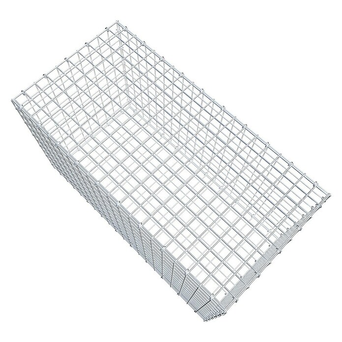 Gabiona Gabione (100 x 50 x 60 cm, Stahl, Maschenbreite: 50 mm, Maschenhöhe: 50 mm, C-Ring) | BAUHAUS