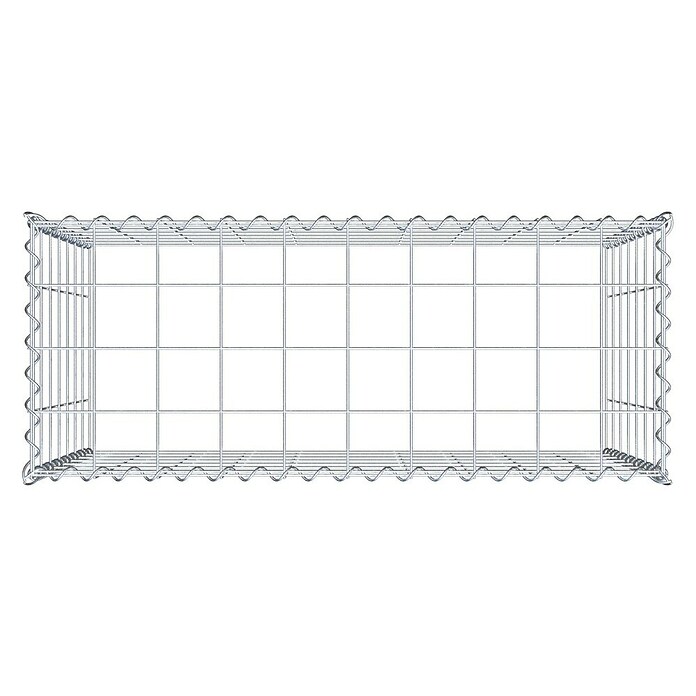 Gabiona Gabione Typ 3 (Zum Anbau in der Höhe, 100 x 40 x 70 cm, Stahl, Maschenbreite: 100 mm, Maschenhöhe: 100 mm, Spirale) | BAUHAUS