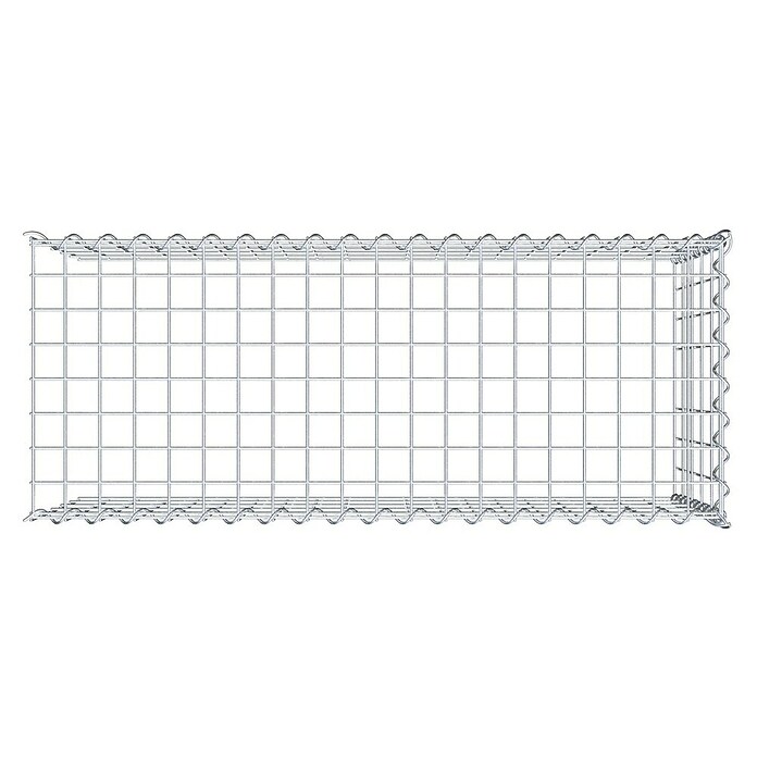 Gabiona Gabione Typ 4 (Zum Anbau in Länge & Höhe, 100 x 40 x 50 cm, Stahl, Maschenbreite: 50 mm, Maschenhöhe: 100 mm, Spirale) | BAUHAUS
