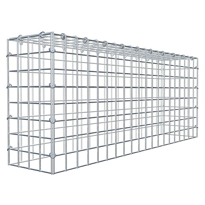 Gabiona Gabione Typ 3 (Zum Anbau in der Höhe, 100 x 20 x 40 cm, Stahl, Maschenbreite: 50 mm, Maschenhöhe: 50 mm, C-Ring) | BAUHAUS