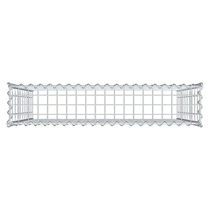 Gabiona Gabione Typ 3 (Zum Anbau in der Höhe, 100 x 20 x 100 cm, Stahl, Maschenbreite: 50 mm, Maschenhöhe: 100 mm, Spirale) | BAUHAUS