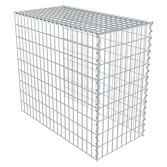 Gabiona Gabione Typ 4 (Zum Anbau in Länge & Höhe, 100 x 50 x 90 cm, Stahl, Maschenbreite: 50 mm, Maschenhöhe: 100 mm, Spirale) | BAUHAUS