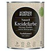 SCHÖNER WOHNEN-Farbe Naturell Wandfarbe Kreidefarbe (Nachthimmel - sanftes Anthrazit, Matt, 1 l, Konservierungsmittelfrei) | BAUHAUS
