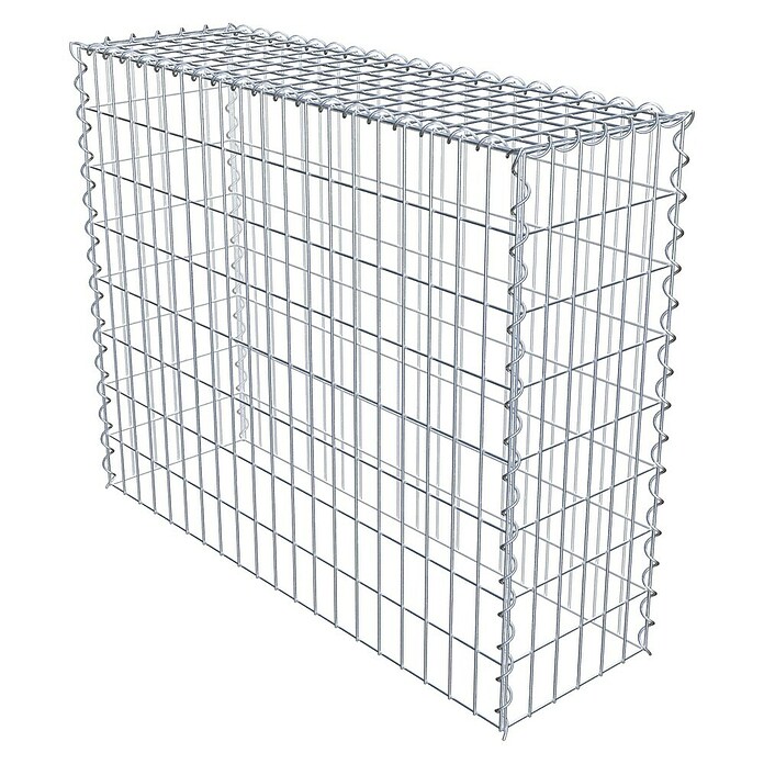 Gabiona Gabione Typ 3 (Zum Anbau in der Höhe, 100 x 30 x 80 cm, Stahl, Maschenbreite: 50 mm, Maschenhöhe: 100 mm, Spirale) | BAUHAUS