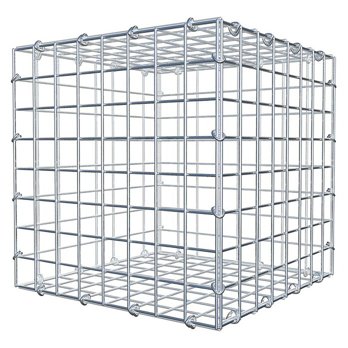 Gabiona Gabione (40 x 40 x 40 cm, Stahl, Maschenbreite: 50 mm, Maschenhöhe: 50 mm, C-Ring) | BAUHAUS