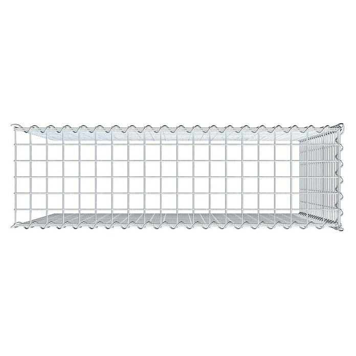 Gabiona Gabione Typ 4 (Zum Anbau in Länge & Höhe, 100 x 30 x 100 cm, Stahl, Maschenbreite: 50 mm, Maschenhöhe: 50 mm, Spirale) | BAUHAUS