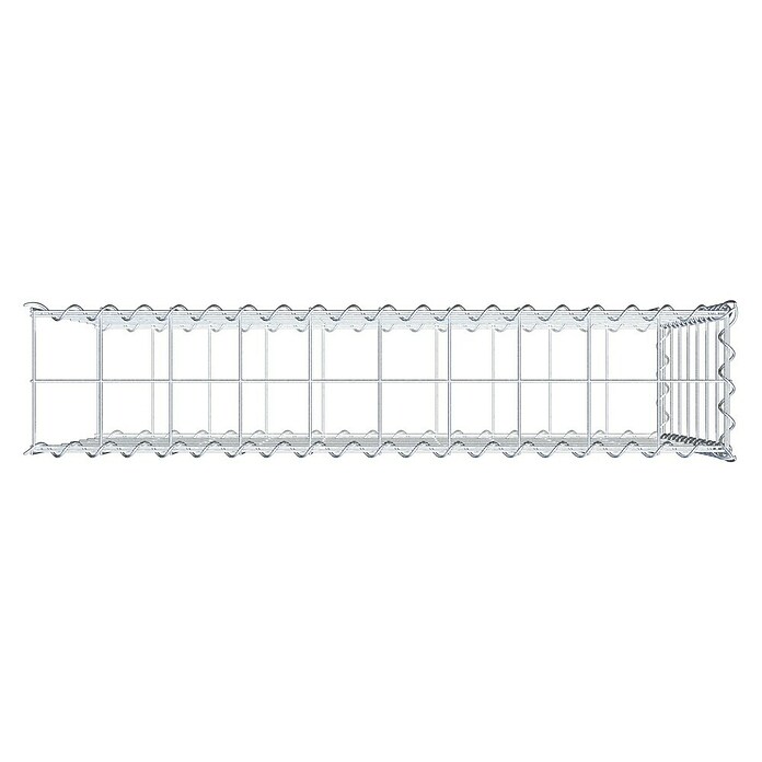 Gabiona Gabione Typ 2 (Zum Anbau in der Länge, 100 x 20 x 70 cm, Stahl, Maschenbreite: 100 mm, Maschenhöhe: 100 mm, Spirale) | BAUHAUS
