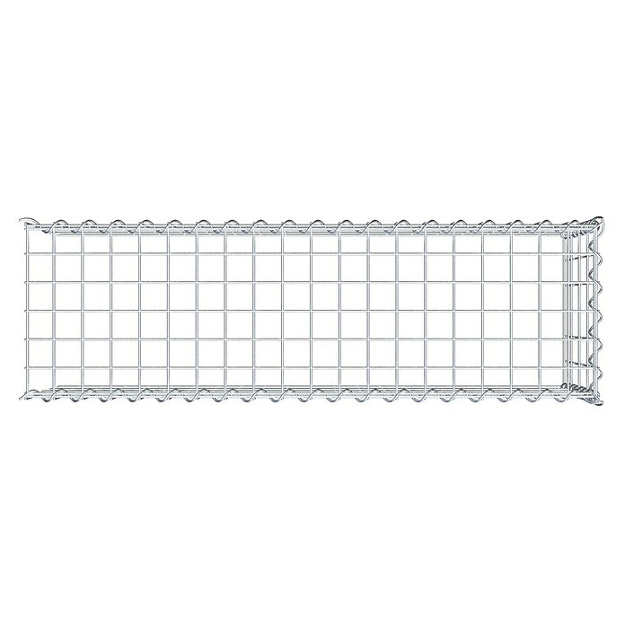 Gabiona Gabione Typ 4 (Zum Anbau in Länge & Höhe, 100 x 30 x 40 cm, Stahl, Maschenbreite: 50 mm, Maschenhöhe: 100 mm, Spirale) | BAUHAUS