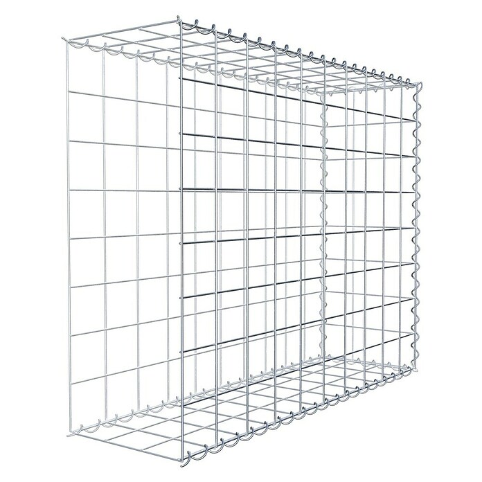 Gabiona Gabione Typ 2 (Zum Anbau in der Länge, 100 x 30 x 80 cm, Stahl, Maschenbreite: 100 mm, Maschenhöhe: 100 mm, Spirale) | BAUHAUS