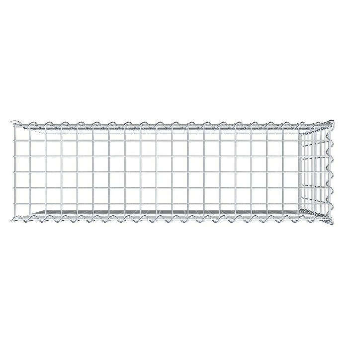 Gabiona Gabione Typ 4 (Zum Anbau in Länge & Höhe, 100 x 30 x 70 cm, Stahl, Maschenbreite: 50 mm, Maschenhöhe: 100 mm, Spirale) | BAUHAUS