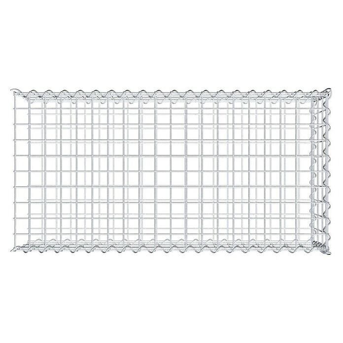 Gabiona Gabione Typ 2 (Zum Anbau in der Länge, 100 x 50 x 30 cm, Stahl, Maschenbreite: 50 mm, Maschenhöhe: 100 mm, Spirale) | BAUHAUS