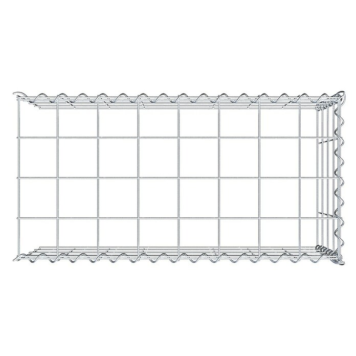 Gabiona Gabione Typ 4 (Zum Anbau in Länge & Höhe, 80 x 40 x 40 cm, Stahl, Maschenbreite: 100 mm, Maschenhöhe: 100 mm, Spirale) | BAUHAUS