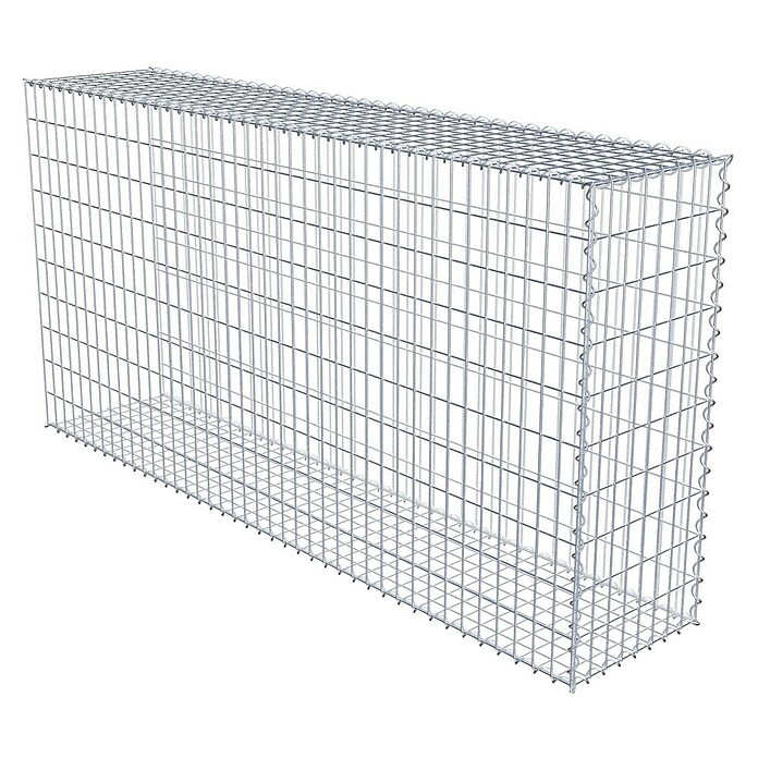 Gabiona Gabione Typ 2 (Zum Anbau in der Länge, 200 x 40 x 100 cm, Stahl, Maschenbreite: 50 mm, Maschenhöhe: 100 mm, Spirale) | BAUHAUS
