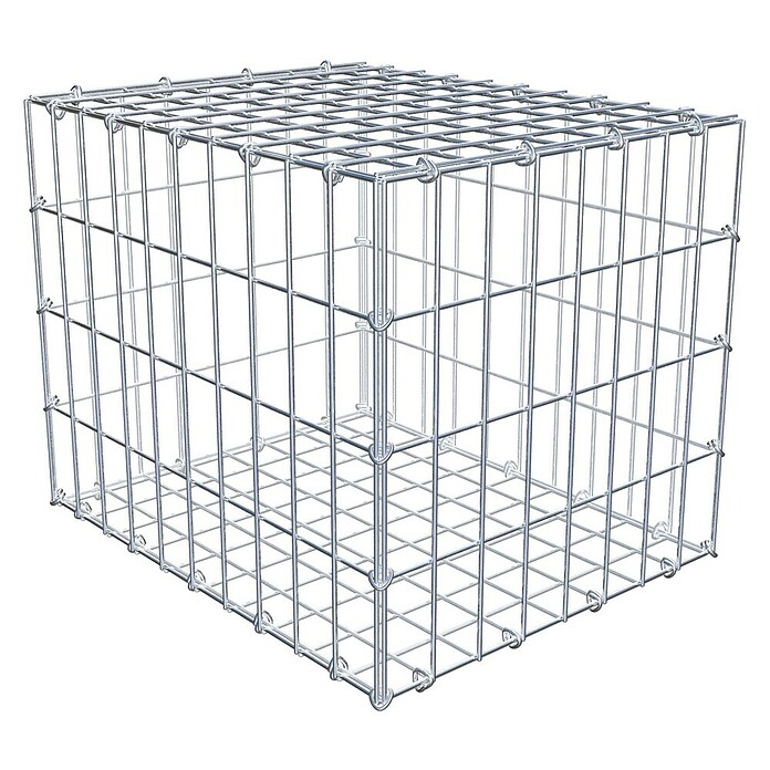 Gabiona Gabione (50 x 40 x 40 cm, Stahl, Maschenbreite: 50 mm, Maschenhöhe: 100 mm, C-Ring) | BAUHAUS