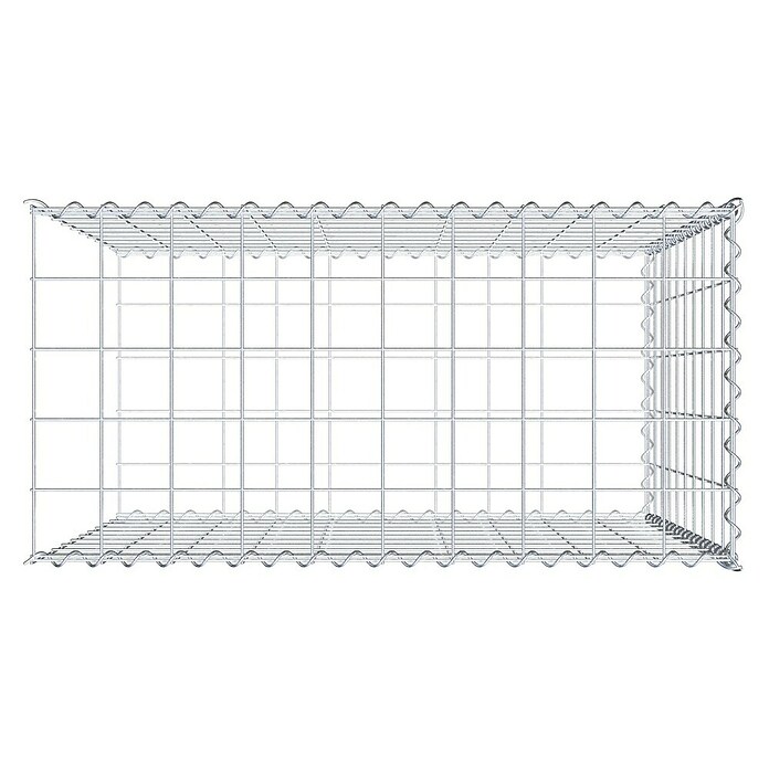 Gabiona Gabione Typ 2 (Zum Anbau in der Länge, 100 x 50 x 100 cm, Stahl, Maschenbreite: 100 mm, Maschenhöhe: 100 mm, Spirale) | BAUHAUS