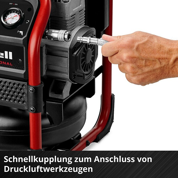 Einhell Professional Power X-Change 18V Akku-Kompressor Silenzzo 18/160 (18 V, Ohne Akku, 8 bar) | BAUHAUS