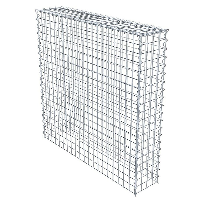 Gabiona Gabione Typ 3 (Zum Anbau in der Höhe, 100 x 20 x 100 cm, Stahl, Maschenbreite: 50 mm, Maschenhöhe: 50 mm, Spirale) | BAUHAUS