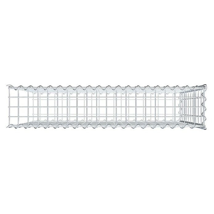 Gabiona Gabione Typ 2 (Zum Anbau in der Länge, 100 x 20 x 100 cm, Stahl, Maschenbreite: 50 mm, Maschenhöhe: 100 mm, Spirale) | BAUHAUS