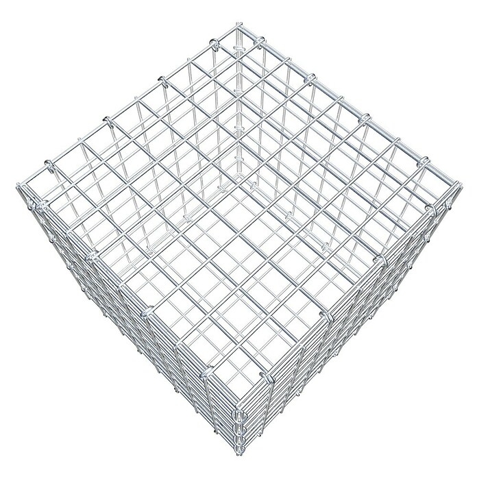 Gabiona Gabione (40 x 40 x 40 cm, Stahl, Maschenbreite: 50 mm, Maschenhöhe: 50 mm, C-Ring) | BAUHAUS
