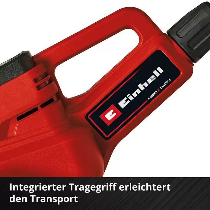 Einhell Power X-Change 18V Akku-Bodenhacke GE-CR 18/20LI E - Anzahl Akkus: Ohne Akku, Li-Ionen - Rotes Einhell-Werkzeug mit integriertem Tragegriff für einfachen Transport, mit Power X-Change.