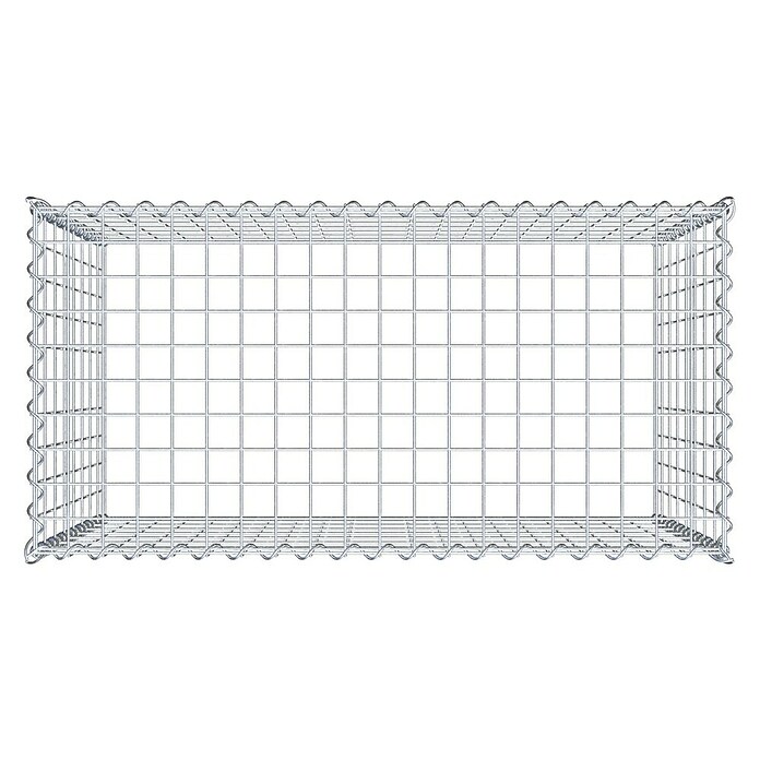 Gabiona Gabione Typ 3 (Zum Anbau in der Höhe, 100 x 50 x 80 cm, Stahl, Maschenbreite: 50 mm, Maschenhöhe: 100 mm, Spirale) | BAUHAUS