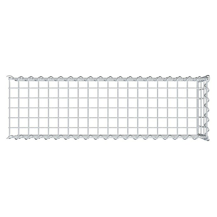 Gabiona Gabione Typ 4 (Zum Anbau in Länge & Höhe, 100 x 30 x 30 cm, Stahl, Maschenbreite: 50 mm, Maschenhöhe: 100 mm, Spirale) | BAUHAUS