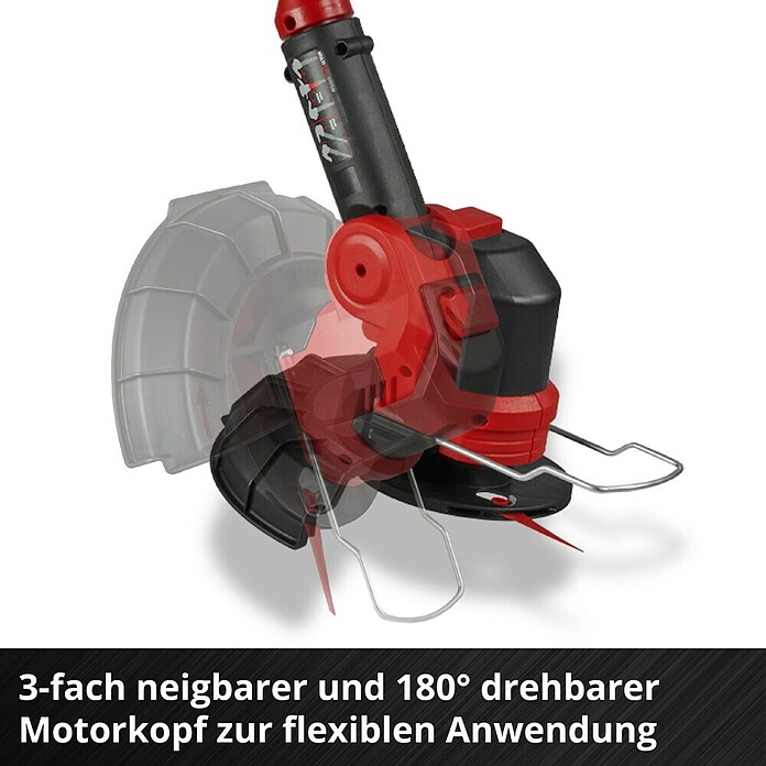 Einhell PXC 18V Recortabordes de batería GE-CT 18/25 Li-Solo (18 V, Iones de litio, Sin batería, Ancho de corte cuchilla: 25 cm) | BAUHAUS