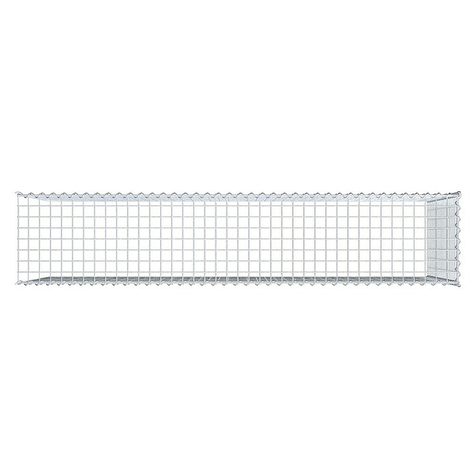 Gabiona Gabione Typ 4 (Zum Anbau in Länge & Höhe, 200 x 40 x 100 cm, Stahl, Maschenbreite: 50 mm, Maschenhöhe: 50 mm, Spirale) | BAUHAUS