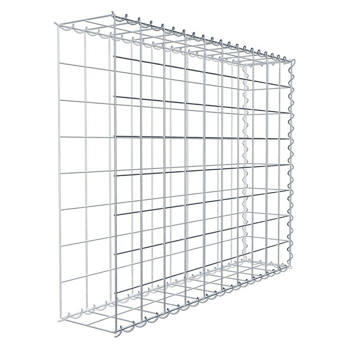 Gabiona Gabione Typ 2 (Zum Anbau in der Länge, 100 x 20 x 80 cm, Stahl, Maschenbreite: 100 mm, Maschenhöhe: 100 mm, Spirale) | BAUHAUS