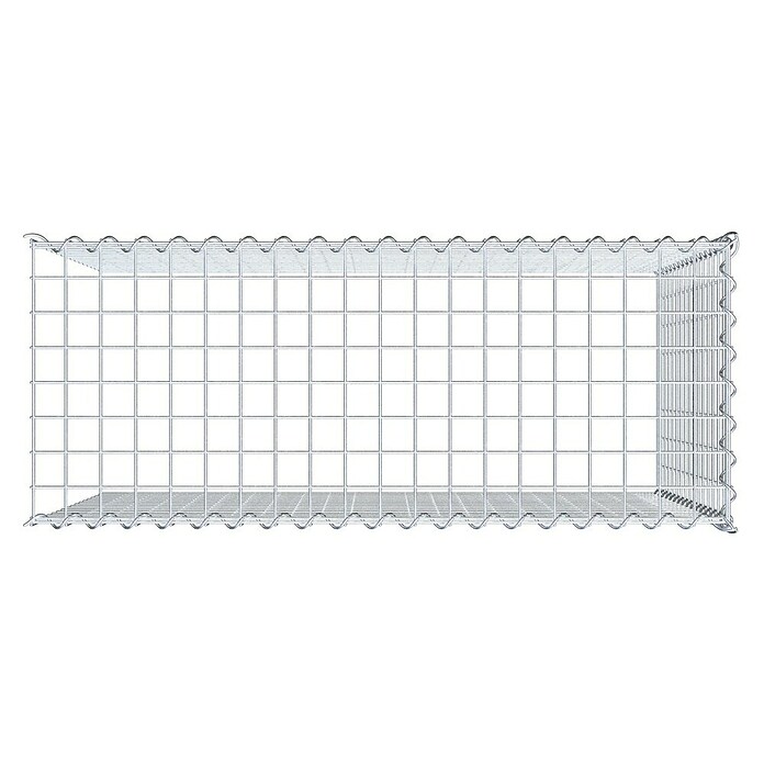 Gabiona Gabione Typ 4 (Zum Anbau in Länge & Höhe, 100 x 40 x 80 cm, Stahl, Maschenbreite: 50 mm, Maschenhöhe: 50 mm, Spirale) | BAUHAUS