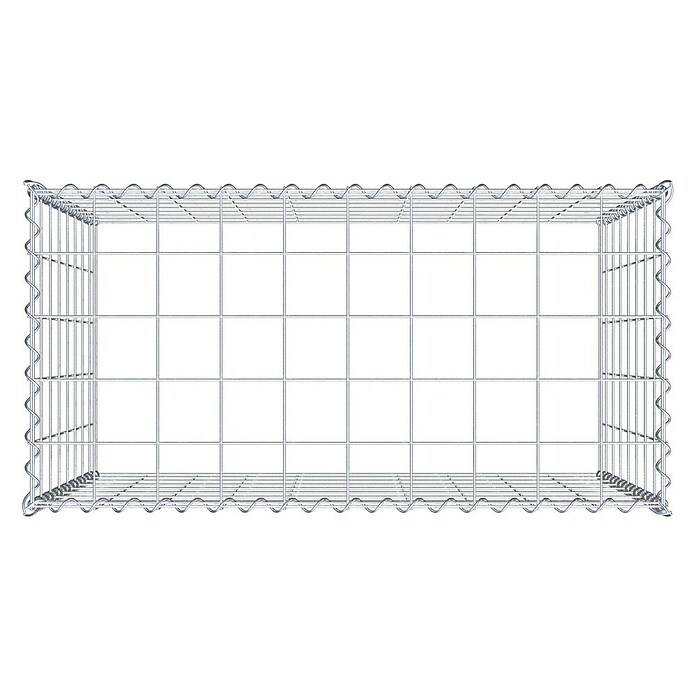 Gabiona Gabione Typ 3 (Zum Anbau in der Höhe, 100 x 50 x 80 cm, Stahl, Maschenbreite: 100 mm, Maschenhöhe: 100 mm, Spirale) | BAUHAUS