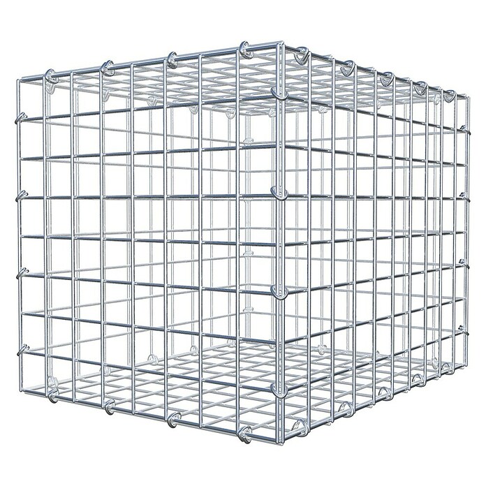 Gabiona Gabione (50 x 40 x 40 cm, Stahl, Maschenbreite: 50 mm, Maschenhöhe: 50 mm, C-Ring) | BAUHAUS
