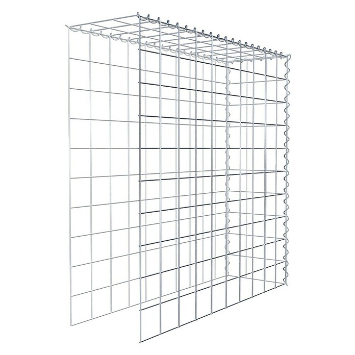 Gabiona Gabione Typ 4 (Zum Anbau in Länge & Höhe, 100 x 30 x 100 cm, Stahl, Maschenbreite: 100 mm, Maschenhöhe: 100 mm, Spirale) | BAUHAUS