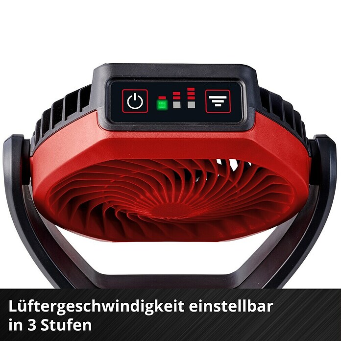 Einhell Power X-Change 18V Akku-Ventilator GC-CF 18/110 Li (Rot, 11 cm, 18 V, Ohne Akku) | BAUHAUS