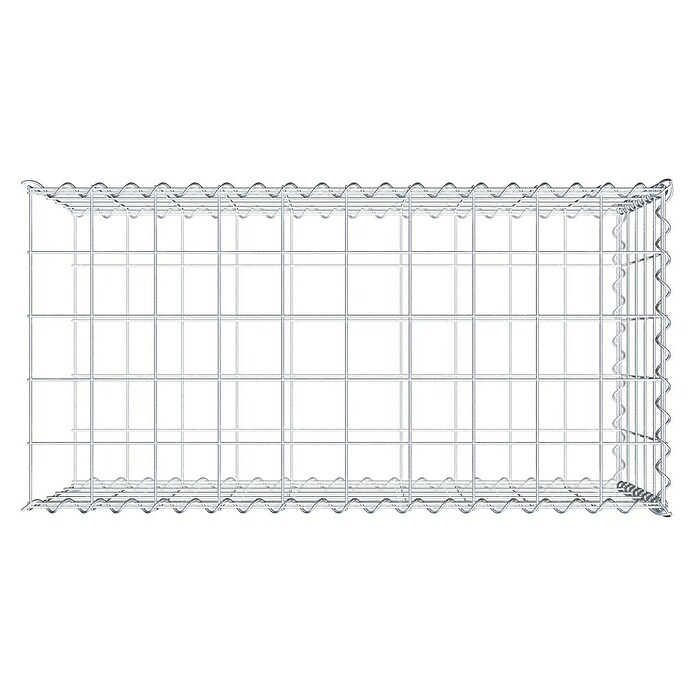 Gabiona Gabione Typ 2 (Zum Anbau in der Länge, 100 x 50 x 50 cm, Stahl, Maschenbreite: 100 mm, Maschenhöhe: 100 mm, Spirale) | BAUHAUS