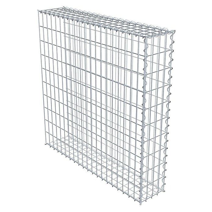 Gabiona Gabione Typ 2 (Zum Anbau in der Länge, 100 x 20 x 100 cm, Stahl, Maschenbreite: 50 mm, Maschenhöhe: 100 mm, Spirale) | BAUHAUS
