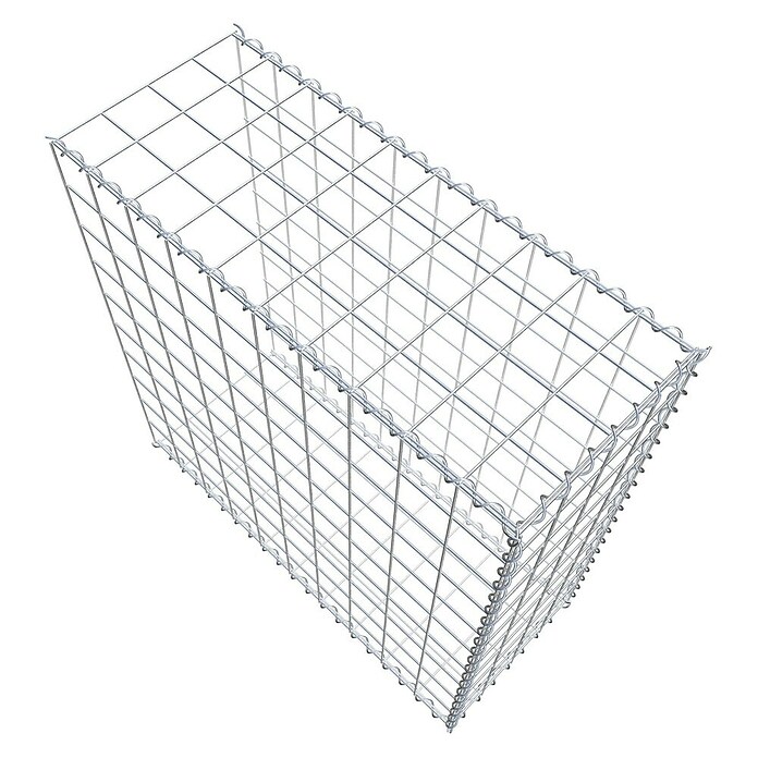 Gabiona Gabione Typ 2 (Zum Anbau in der Länge, 100 x 40 x 100 cm, Stahl, Maschenbreite: 100 mm, Maschenhöhe: 100 mm, Spirale) | BAUHAUS