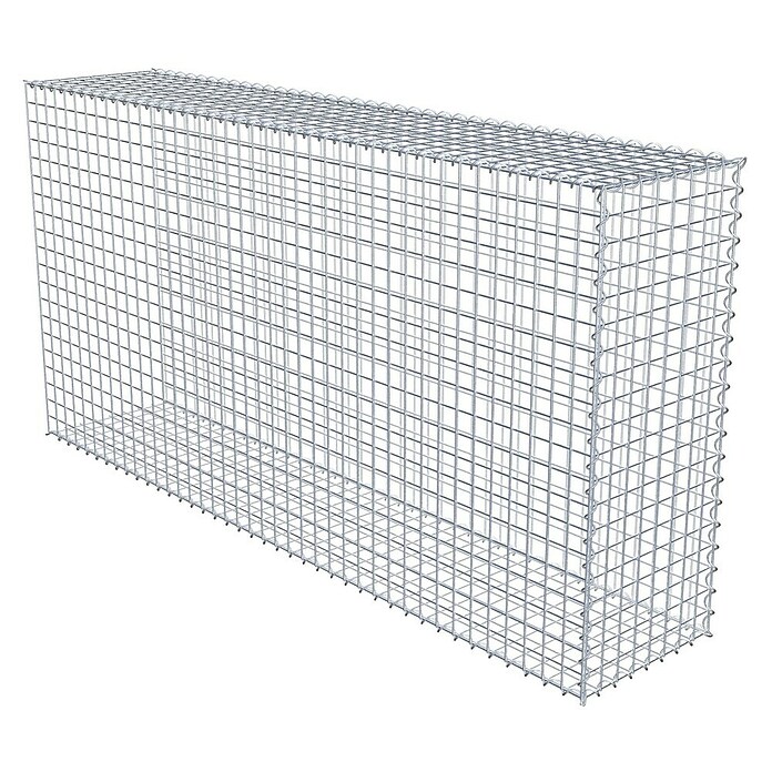 Gabiona Gabione Typ 2 (Zum Anbau in der Länge, 200 x 40 x 100 cm, Stahl, Maschenbreite: 50 mm, Maschenhöhe: 50 mm, Spirale) | BAUHAUS