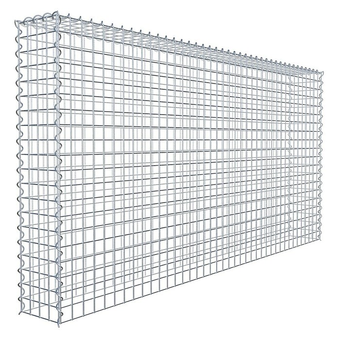 Gabiona Gabione Typ 3 (Zum Anbau in der Höhe, 200 x 20 x 100 cm, Stahl, Maschenbreite: 50 mm, Maschenhöhe: 50 mm, Spirale) | BAUHAUS