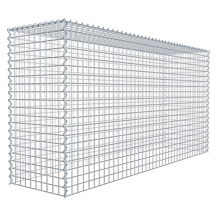 Gabiona Gabione Typ 3 (Zum Anbau in der Höhe, 200 x 50 x 100 cm, Stahl, Maschenbreite: 50 mm, Maschenhöhe: 50 mm, Spirale) | BAUHAUS