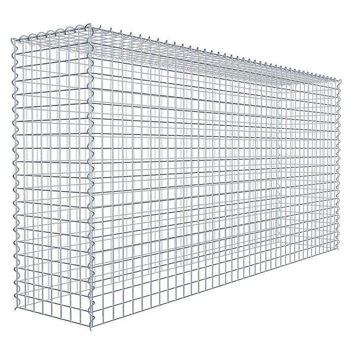 Gabiona Gabione Typ 3 (Zum Anbau in der Höhe, 200 x 40 x 100 cm, Stahl, Maschenbreite: 50 mm, Maschenhöhe: 50 mm, Spirale) | BAUHAUS