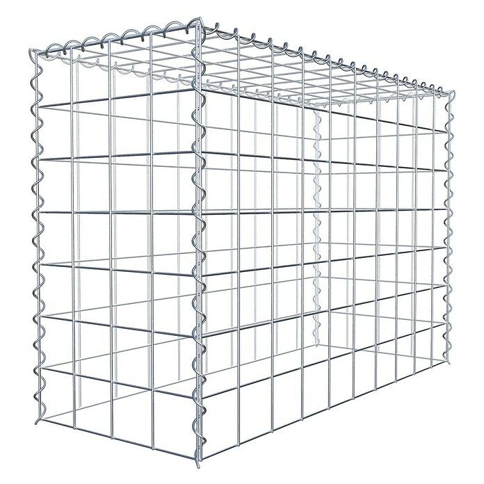Gabiona Gabione Typ 3 (Zum Anbau in der Höhe, 100 x 40 x 70 cm, Stahl, Maschenbreite: 100 mm, Maschenhöhe: 100 mm, Spirale) | BAUHAUS