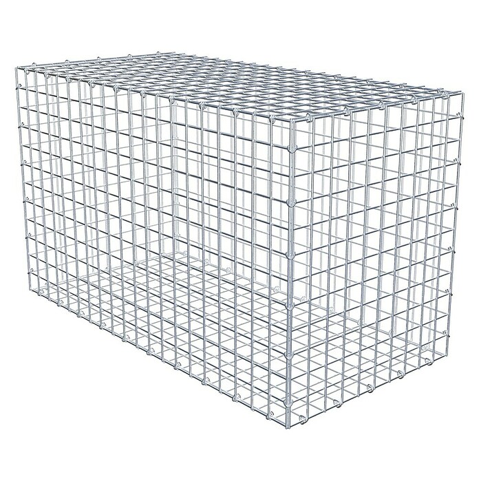 Gabiona Gabione (100 x 50 x 60 cm, Stahl, Maschenbreite: 50 mm, Maschenhöhe: 50 mm, C-Ring) | BAUHAUS